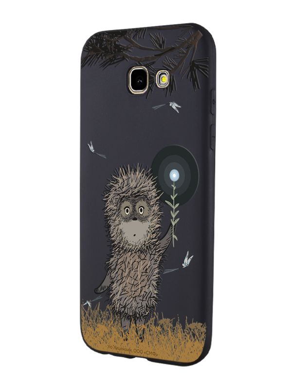 Silicone case Mcover for smartphone Samsung A5 (2017) Soyuzmultfilm Hedgehog in the fog and flashlight